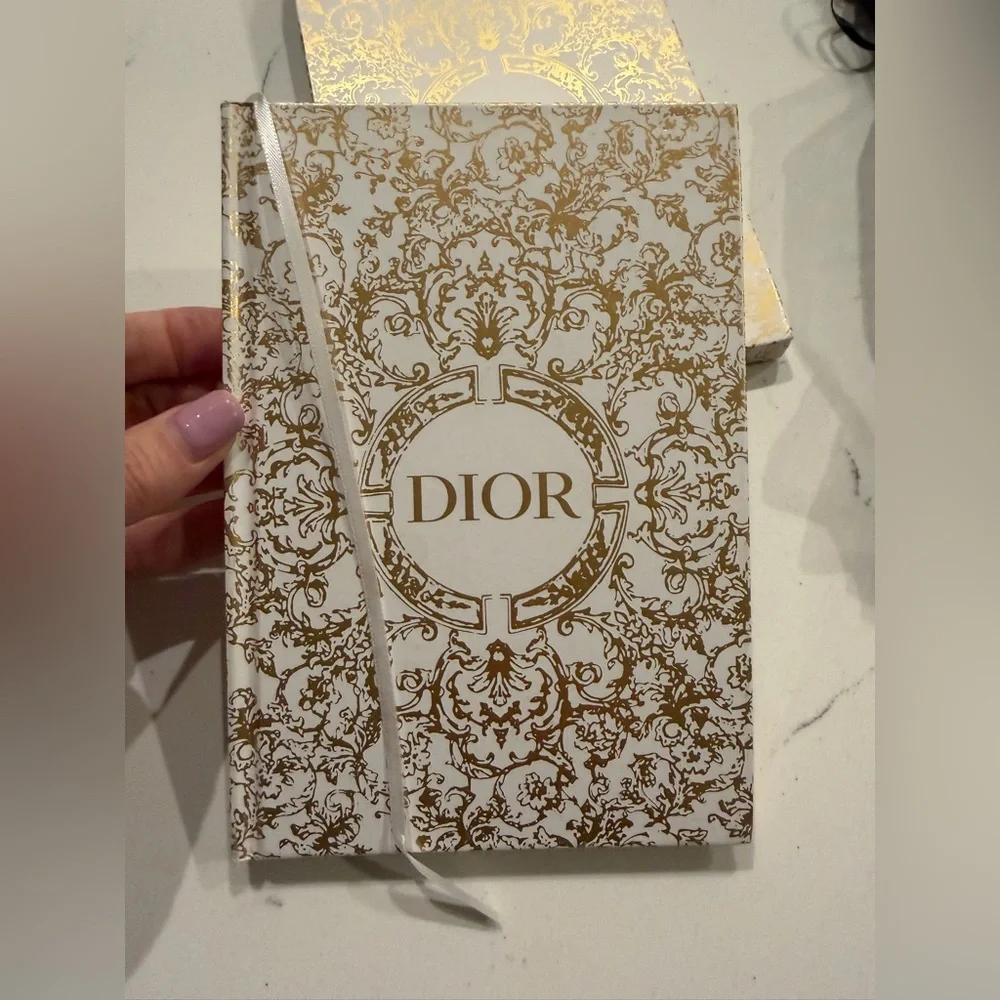 Dior White and Gold Patterned NIB